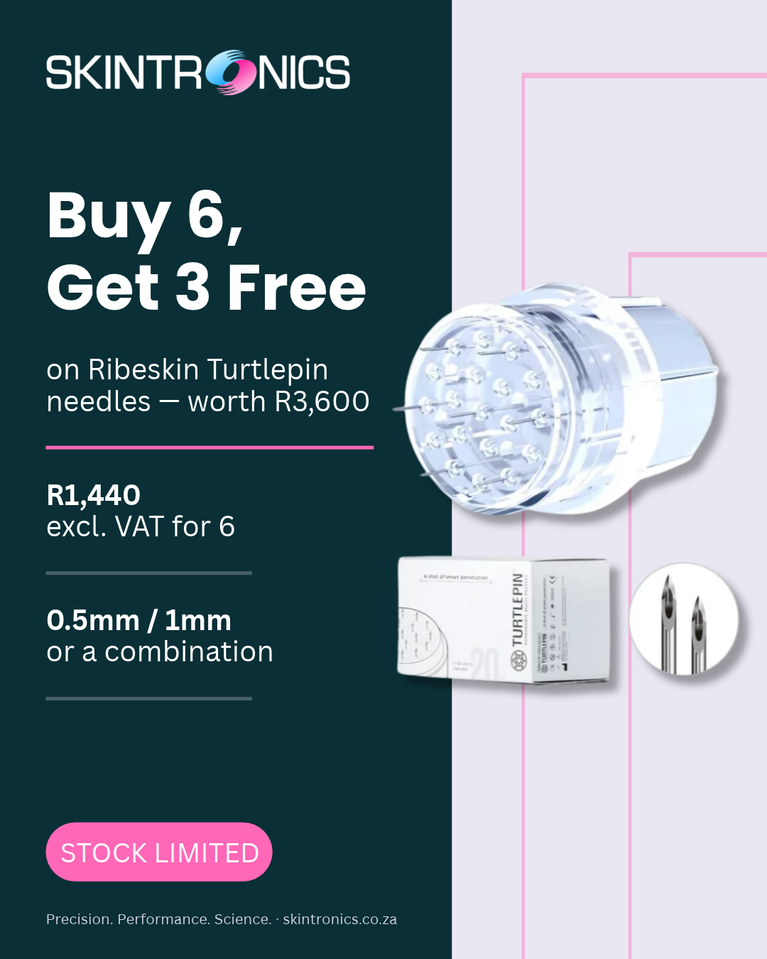 Ribeskin Turtlepin. Buy six, get three free. Stock limited.